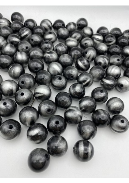 20MM Gri Siyah Kaplangözü, Zebra Model Akrilik Boncuk,hobi Çanta Yapım Boncuğu (100GR ~22 Adet) fiyatları