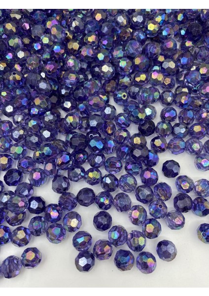 12MM Janjanlı Mor / Koyu Lila Petek Model Akrilik Boncuk,takı Yapım Hobi BONCUĞU(100GR,~120 Adet) modelleri