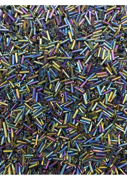 50GR Janjanlı Renk Cam Boru Boncuk , Takı Yapım BONCUĞU(~1500 Adet) fiyatları