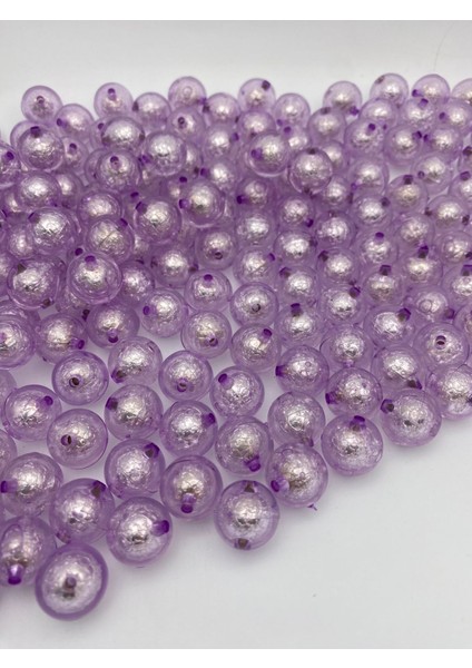 16MM Içi Folyolu Lila / Mor Renk Akrilik Boncuk,takı, Çanta Yapım Boncuğu (100GR,~45 Adet) fiyatları