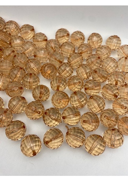 22MM Vizon Renk Dünya Model Akrilik Boncuk,takı, Çanta Yapım Boncuğu ( 100GR,~17 Adet)