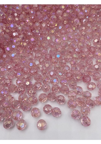 14MM Janjanlı Pembe Renk Petek Model Akrilik Boncuk, Takı Yapım Hobi Boncuğu (100GR,~80ADET)