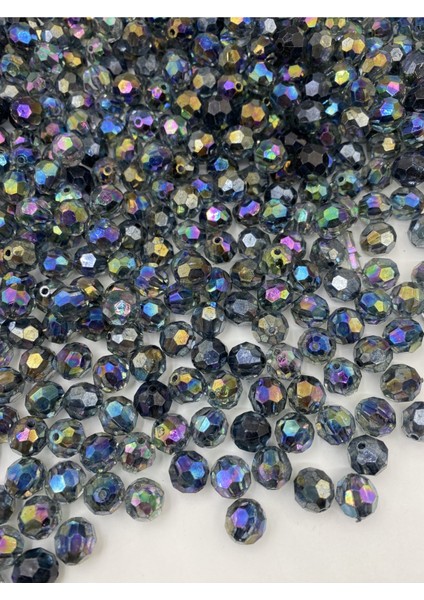 14MM Janjanlı Füme / Gri Petek Model Akrilik Boncuk,parlak Takı Yapım Hobi Boncuğu (100GR,~80ADET)