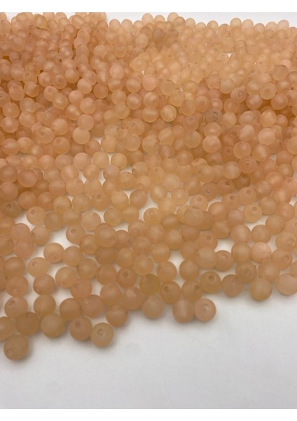100GR 10MM Mat Buzlu Yapılı Akrilik Somon Renk Yuvarlak Boncuk,takı,çanta Yapım Boncuğu (~210 Adet) fiyatları
