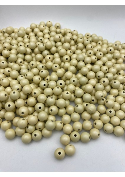 100GR 10MM Mat Metalik Krem Renk Boncuk, Çanta , Takı Yapım Boncuğu (100GR ~180 Adet) fiyatları