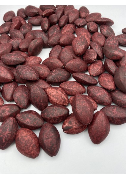 Mat Bordo Renk Büyük Badem Model Boncuk,takı,aksesuar, Çanta Yapımı (100GR~20 Adet Boncuk) fiyatları