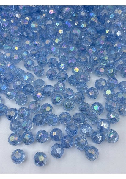 14MM Janjanlı Açık Mavi Petek Model Akrilik Boncuk, Takı Yapım Hobi Boncuğu (100GR,~80ADET) fiyatları