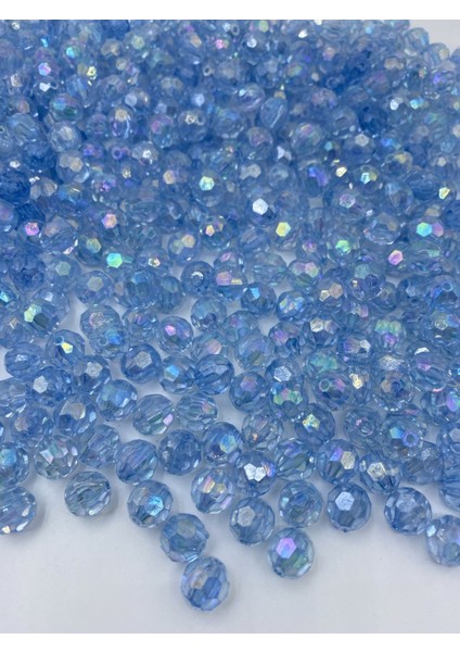 14MM Janjanlı Açık Mavi Petek Model Akrilik Boncuk, Takı Yapım Hobi Boncuğu (100GR,~80ADET) modelleri