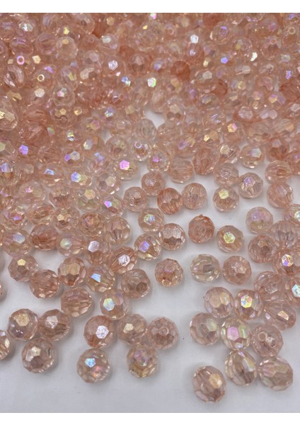 14MM Janjanlı Somon / Mercan Petek Model Akrilik Boncuk, Takı Yapım Hobi Boncuğu (100GR,~80ADET)