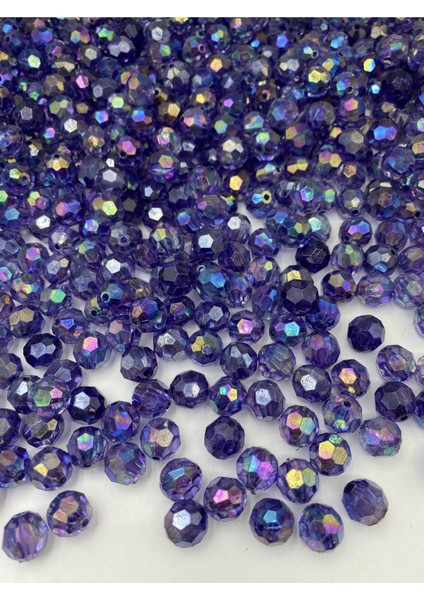 14MM Janjanlı Mor / Koyu Lila Petek Model Akrilik Boncuk, Takı Yapım Hobi Boncuğu (100GR,~80ADET) fiyatları