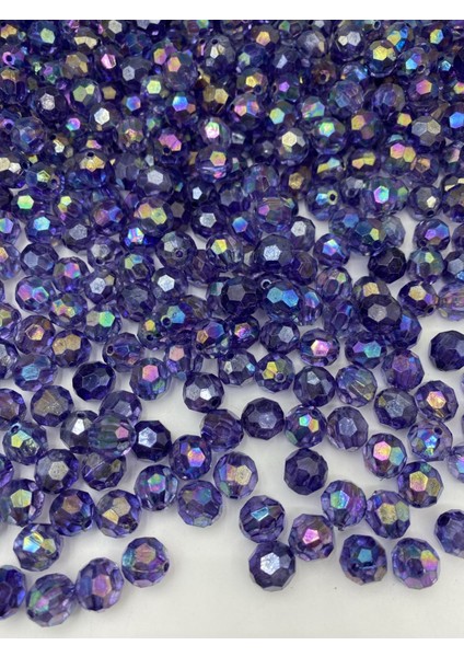 14MM Janjanlı Mor / Koyu Lila Petek Model Akrilik Boncuk, Takı Yapım Hobi Boncuğu (100GR,~80ADET) modelleri