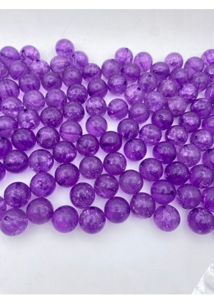 100GR 18MMMOR Çatlak Model Akrilik Boncuk, Çanta Yapım, Hobi Boncuğu (100GR, ~30 Adet)