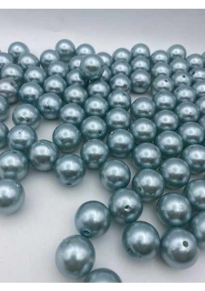 20MM Açık Mavi Renk Plastik Inci Boncuk, Çanta ve Takı Yapım Boncuğu (100GR,~24ADET) fiyatları