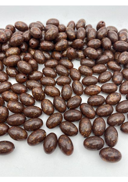 14X20MM Kahverengi Mermer, Granit Görünümlü Badem Model Takı,çanta Yapım Boncuğu (100GR,~50 Adet) fiyatları