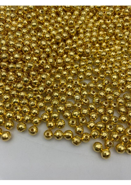 8mm Dünya Model Gold-Altınsarısı Renk Ccb Metalize Plastik Boncuk,,çanta Boncuğu (50GR,~180 Adet) fiyatları