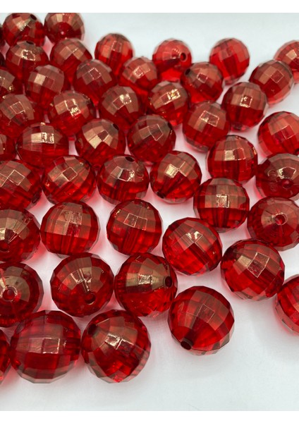 26MM Bordo Renk Dünya Model Akrilik Boncuk,takı, Çanta Yapım Boncuğu ( 100GR,~11 Adet) fiyatları