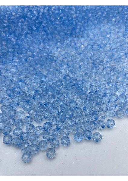 8mm Açık Mavi Akrilik Dünya Model Boncuk,takı ve Çanta Yapım Boncuğu (50GR,~200 Adet) fiyatları