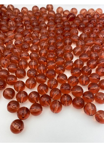 14MM Narçiçeği, Kiremit Turuncu Renk Top Akrilik Boncuk,çanta Boncuğu (100GR,~60 Adet) modelleri