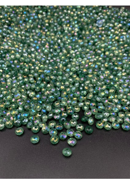 Zümrüt Yeşili/ Yaşil Renk Basık 6mm Janjanlı Akrilik Boncuk,takı Yapım Hobi Boncuğu (25GR,~250 Adet) fırsatları