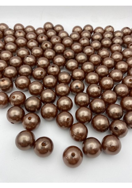 18MM Kahverengi Plastik Inci Boncuk, Çanta ve Takı Yapım Boncuğu (100GR,~33ADET) fiyatları