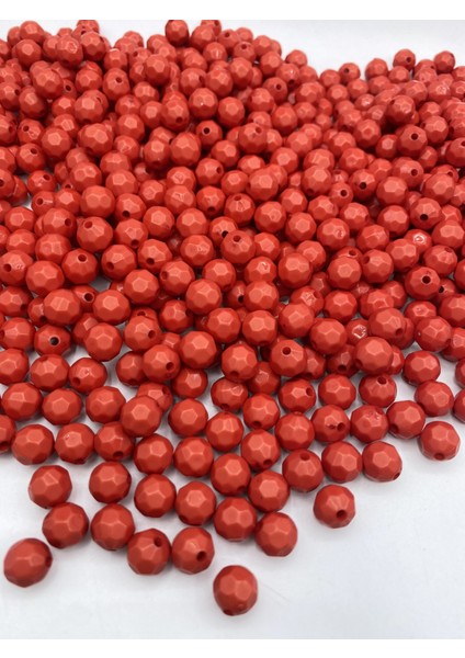100GR Opak Petek Model Kırmızı Renk 10MM Akrilik Boncuk ,çanta Yapım Boncuğu (~200 Adet) fiyatları