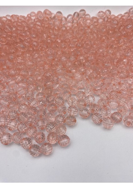 10MM Somon /mercan Renk Dünya Model Akrilik Boncuk, Takı,çanta Yapım Boncuğu (100GR,~180 Adet) modelleri