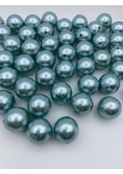 24MM Açık Mavi Renk Plastik Inci Boncuk, Çanta ve Takı Yapım Boncuğu (100 Gr,~14 Adet) fiyatları