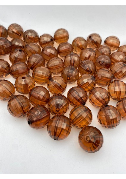 26MM Kajverengi Dünya Model Akrilik Boncuk,takı, Çanta Yapım Boncuğu ( 100GR,~11 Adet)