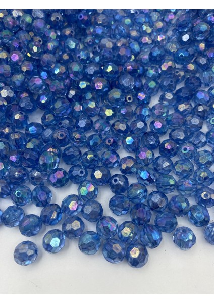 14MM Janjanlı Saks / Koyu Mavi Petek Model Akrilik Boncuk, Takı Yapım Hobi Boncuğu (100GR,~80ADET) fiyatları