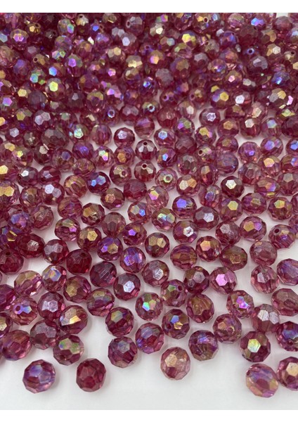 12MM Janjanlı Fuşya / Koyu Pembe Petek Model Akrilik Boncuk,takı Yapım Hobi BONCUĞU(100GR,~120 Adet)