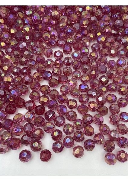 12MM Janjanlı Fuşya / Koyu Pembe Petek Model Akrilik Boncuk,takı Yapım Hobi BONCUĞU(100GR,~120 Adet) fırsatları