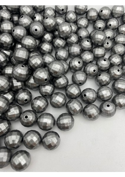 16MM Mat Füme / Antrasitmrenk Dünya Model Boncuk, Hobi, Çanta Yapım Boncuğu (~42ADET )