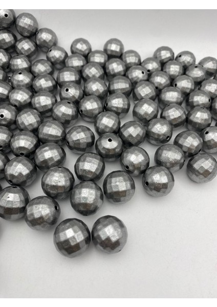 16MM Mat Füme / Antrasitmrenk Dünya Model Boncuk, Hobi, Çanta Yapım Boncuğu (~42ADET ) modelleri