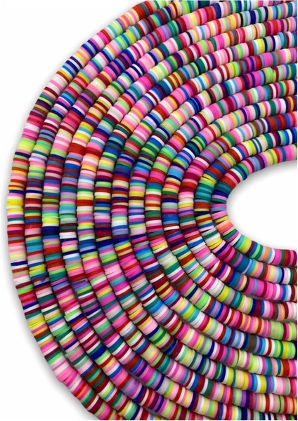 6mm Mix / Karışık Renkli Polimer Kil Fimo DIZISI,40CM Fimo Dizi