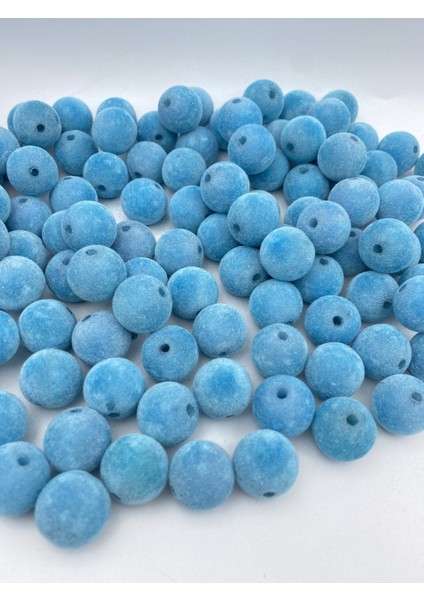 20MM Açık Mavi, Mavi Renk Kadife Boncuk Takı Yapım, Çanta Boncuğu ( 100GR,~20 Adet) fiyatları