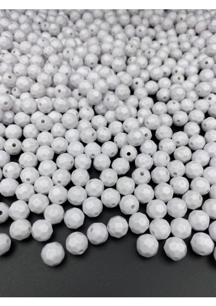 Opak Petek, Beyaz Renk 100GR 10MM Opak Petek Model Akrilik Boncuk ,çanta Boncuğu (100GR,~200 Adet) fiyatları