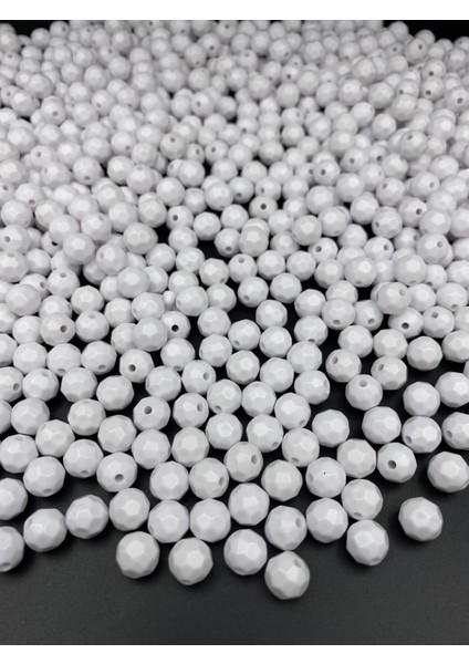 Opak Petek, Beyaz Renk 100GR 10MM Opak Petek Model Akrilik Boncuk ,çanta Boncuğu (100GR,~200 Adet) indirimleri