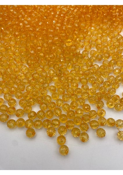 8mm Turuncu Renk Akrilik Dünya Model Boncuk,takı ve Çanta Yapım Boncuğu (50GR,~200 Adet) fiyatları
