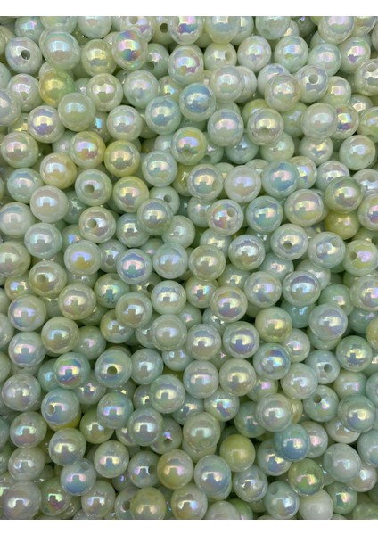 50GR 8mm Yeşil Ebruli Sedefli Janjanlı Pastel Inci Boncuk,takı,hobi,çanta Boncuğu (~200 Adet) fiyatları
