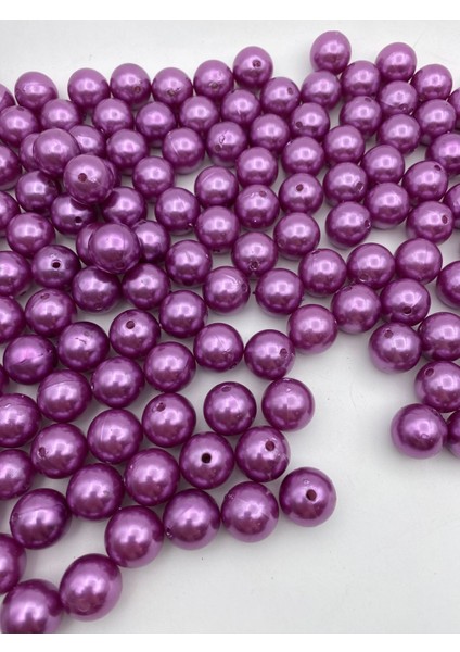 18MM Mor Renk Plastik Inci Boncuk, Çanta ve Takı Yapım Boncuğu (100GR,~33ADET) fiyatları
