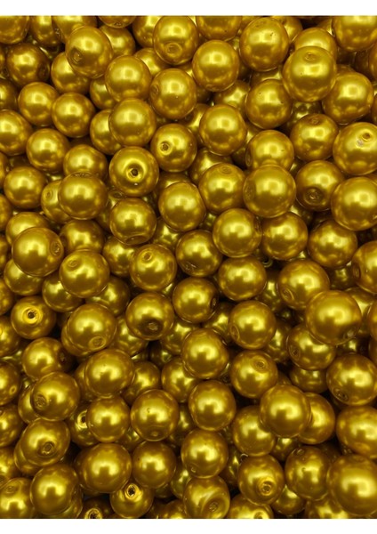 10MM Sarı / Gold Renk Cam Inci Boncuk, Takı Aksesuar Yapım Boncuğu (50GR,~35ADET) fiyatları