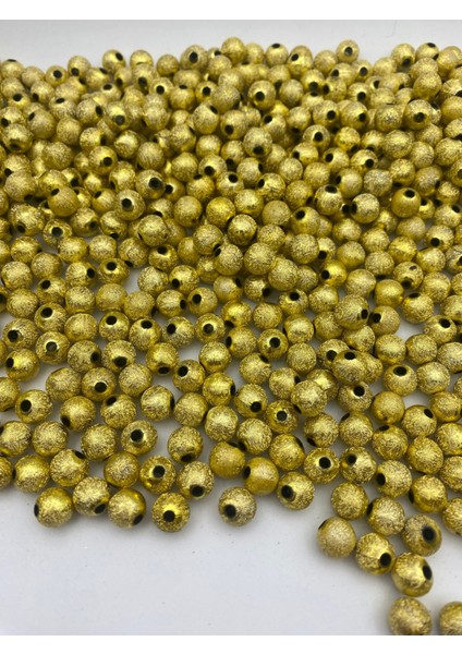100GR 10MM Yuvarlak Yaldızlı Pütürlü Gold Renk Boncuk,takı,çanta Boncuğu ( 100GR,~190 Adet) fiyatları