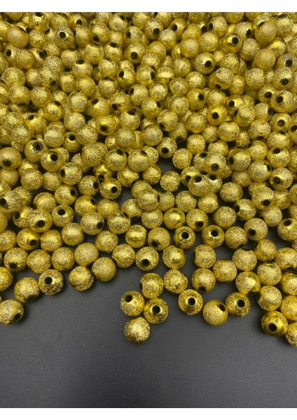 100GR 10MM Yuvarlak Yaldızlı Pütürlü Gold Renk Boncuk,takı,çanta Boncuğu ( 100GR,~190 Adet) fırsatları