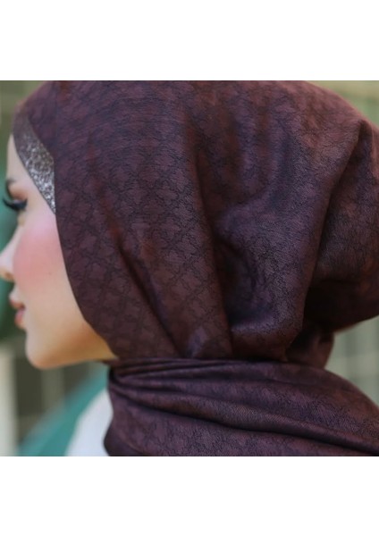 Işıltılı Ipek Şal - Bordo fiyatları