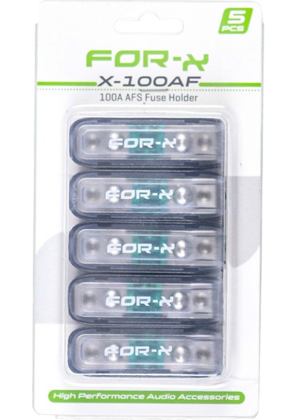 100 Amp Bıçak Sigorta Yuvalı X-100 Af 5'li Paket