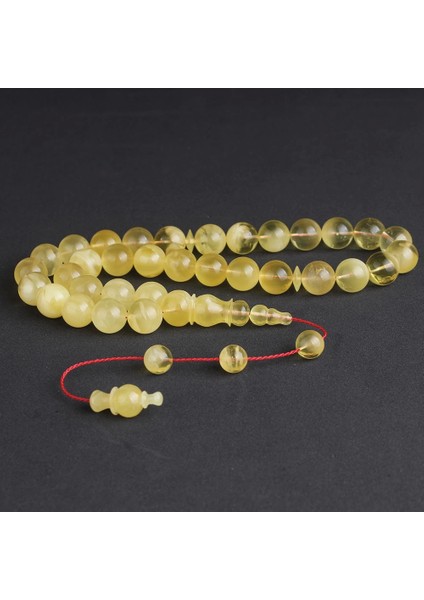 12 mm Orjinal Damla Kehribar Tesbih Büyük Boy