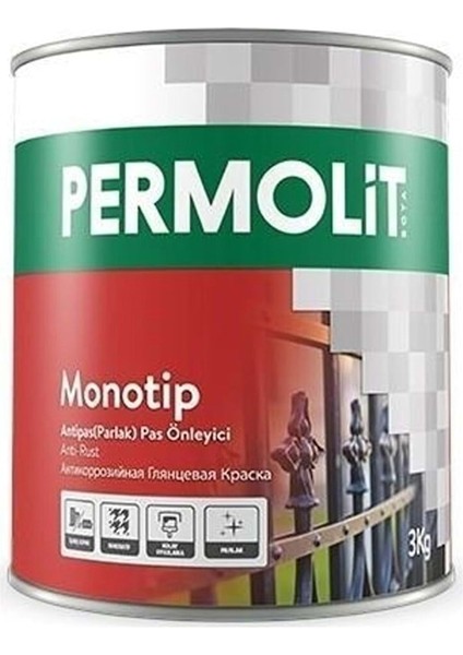 Monotip Antipas Parlak Antrasit 2.5lt