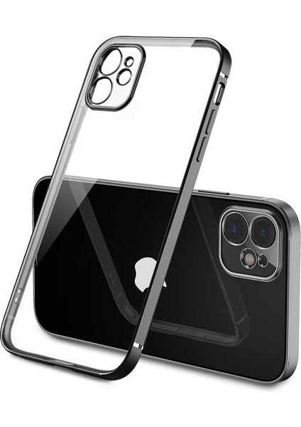 iPhone 12 Kılıf Gbox Kapak-Siyah