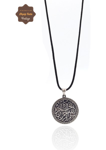 Besmele-I Şerif Yazılı 925 Ayar Gümüş Erkek Kolye 201023597