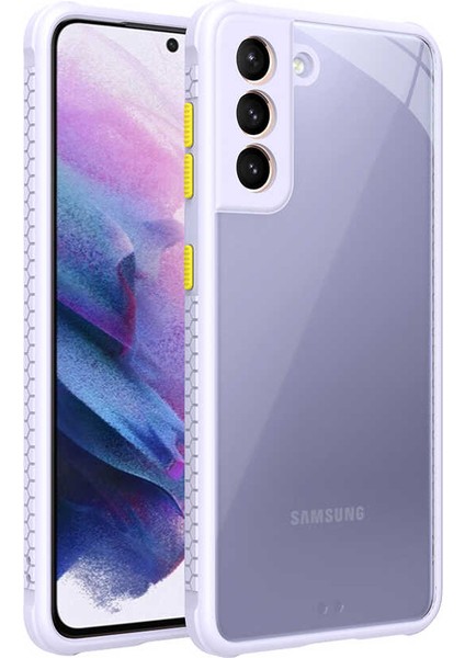 Heptek İletişim Galaxy S21 Kılıf ​​Kaff Kapak-Mor